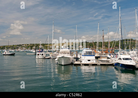 Le port de Falmouth, Cornwall, Angleterre Banque D'Images