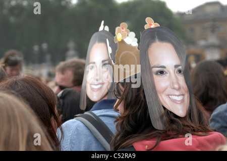 Mariage du Prince William, duc de Cambridge, et Catherine Middleton, Londres, GB. Banque D'Images