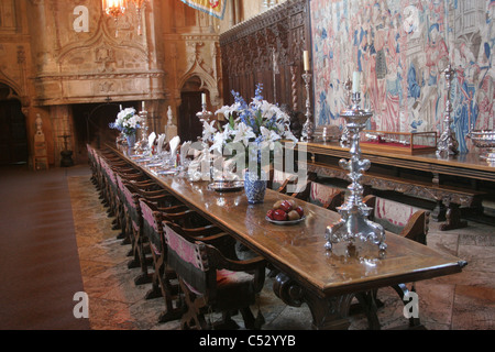 Hearst Castle. Salle à manger Banque D'Images