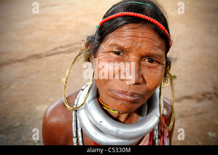 Gadba les populations tribales de l'état indien de l'Orissa. Banque D'Images