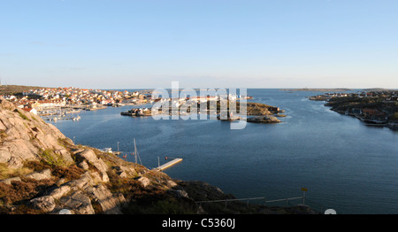 Voir à au sud de Smögen bridge dans le sud-ouest de la Suède Banque D'Images