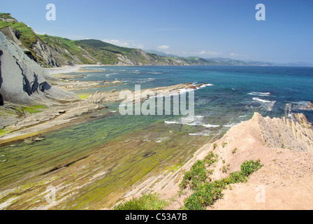 Costa Vasca bei Zumaia - Costa Vasca près de Zumaia 43 Banque D'Images