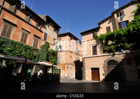 Italie, Rome, Ghetto juif, Piazza Margana Banque D'Images