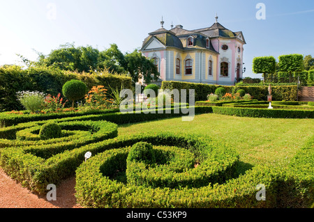 Palais Rococo, châteaux, Dornburg Dornburg, Thuringe, Allemagne, Europe Banque D'Images