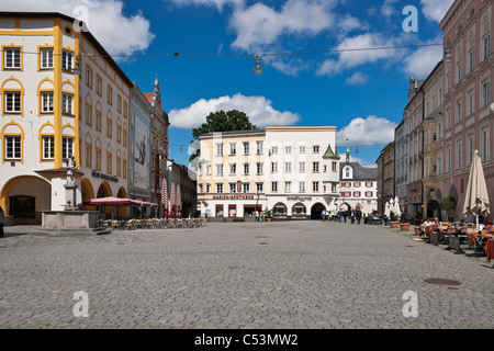 Max Josefs Square Rosenheim Bavaria Allemagne Europe Banque D'Images