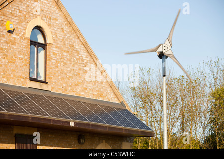 L'énergie renouvelable au Cowpen Bewley, parc boisé de Billingham, UK Banque D'Images