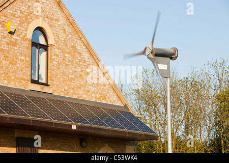 L'énergie renouvelable au Cowpen Bewley, parc boisé de Billingham, UK Banque D'Images