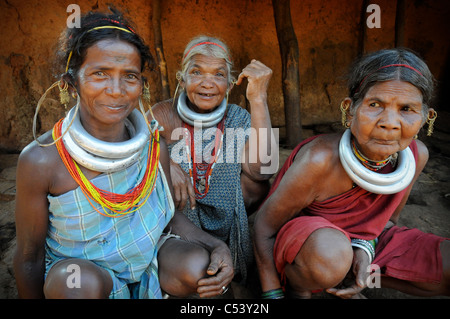 Gadba les populations tribales de l'état indien d'Orissa Banque D'Images