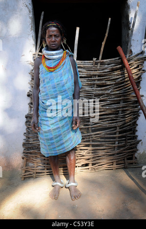 Gadba les populations tribales de l'état indien d'Orissa Banque D'Images