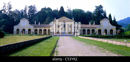 Villa Barbaro, également connu sous le nom de la Villa di Maser. Banque D'Images