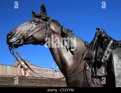 Détail de coeur de l'ouest de la sculpture au centre-ville de Sedona Banque D'Images