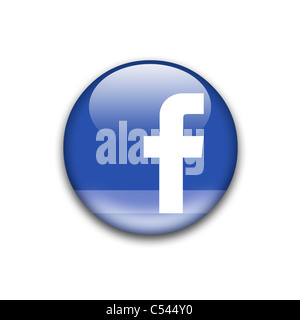 Logo facebook icône symbole Banque D'Images