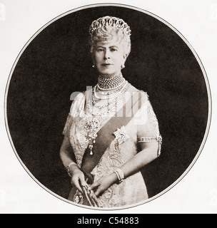 Mary de Teck, Victoria Mary Augusta Louise Olga Pauline Claudine Agnes, 1867 - 1953. Reine consort de George V Banque D'Images