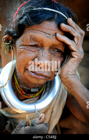 Gadba les populations tribales de l'état indien d'Orissa Banque D'Images