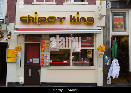Chipsy King chips Frites le long de décrochage à Reguliersbreestraat centrale la place Rembrandtplein Amsterdam Pays-Bas Europe Banque D'Images