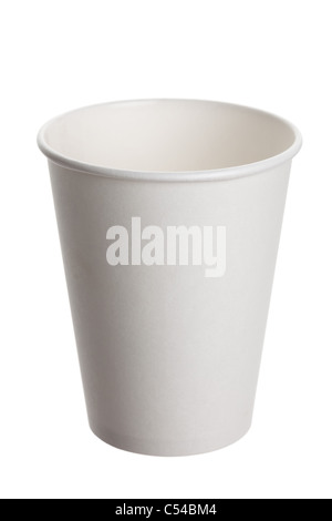 White Paper Cup close up Banque D'Images