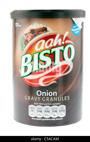 Récipient de granules Bisto gravy oignon Banque D'Images