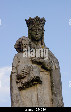 Dame d'Elgano statue, de Valley, dans le sud du Pays de Galles Banque D'Images