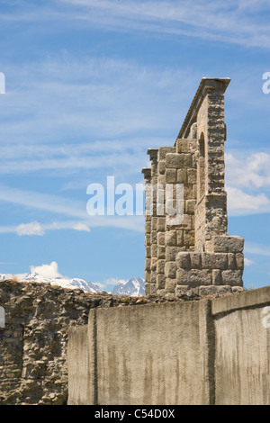 Théâtre romain, le théâtre romain, l'amphithéâtre romain, Aoste, vallée d'Aoste, Val d'aoste, Italie Banque D'Images