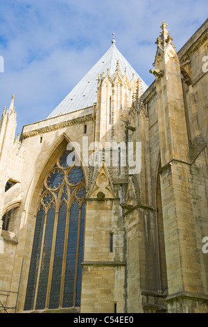 La cathédrale de York North Face, York, Yorkshire, Angleterre, Royaume-Uni Banque D'Images