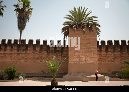 Les remparts qui entourent la ville de Taroudannt sont quelques-uns des mieux conservés au Maroc Banque D'Images