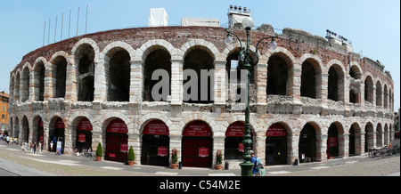 Ancien amphithéâtre romain à Vérone, Italie. Banque D'Images