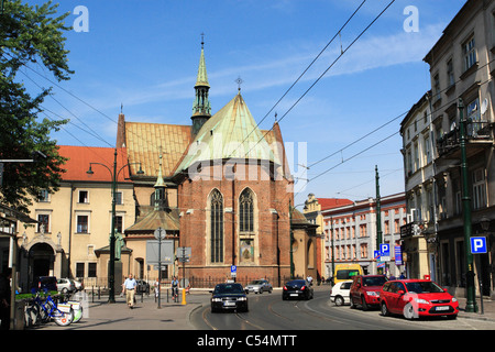 Église des franciscains, Cracovie, Pologne. Banque D'Images