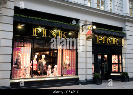 Boutique rose dans Jermyn Street à Piccadilly, Londres, UK Banque D'Images