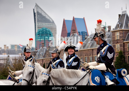 Aux Pays-Bas, La Haye, 3e mardi de septembre : Prinsjesdag. Banque D'Images