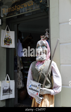 Mannequin sorcière à Wernigerode Harz dans le district de Saxe-anhalt Allemagne Allemagne Deutschland Banque D'Images