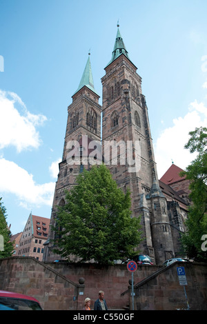 Sebalduskirche in der Altstadt, Sebaldus église dans la vieille ville Banque D'Images