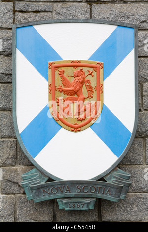 Canada, Colombie-Britannique, Vancouver Island, Victoria, la Confédération Garden Court, Prince Edward Island Crest dans le Parlement Banque D'Images