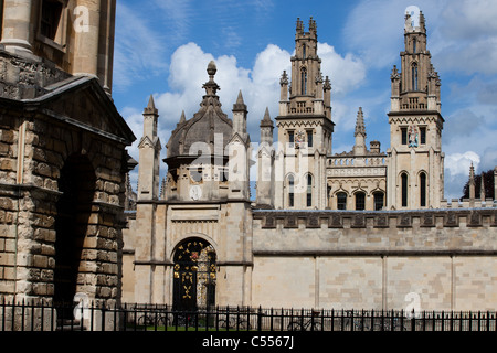 View All Souls College de l'Université d'Oxford Banque D'Images
