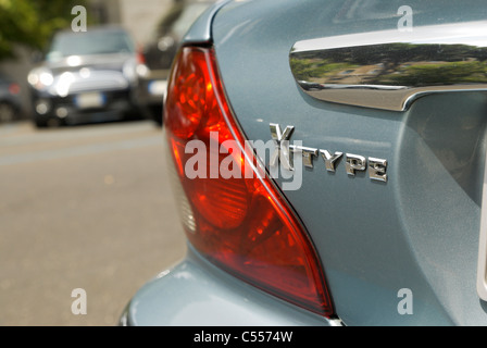 Jaguar x-type vue arrière détail Banque D'Images