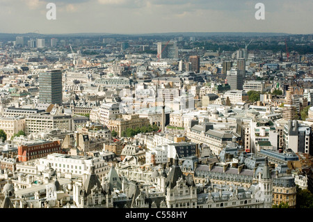 Vue de la ville de London Eye, Londres, Angleterre Banque D'Images