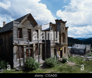 Elkhorn Ville Fantôme Montana USA Banque D'Images