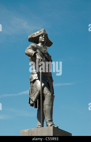 Statue de l'empereur russe Paul 1 à Pavlovsk. Saint-pétersbourg, Russie Banque D'Images