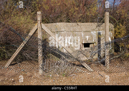 Guerre mondiale Deux comprimé fort, Suffolk, UK. Banque D'Images