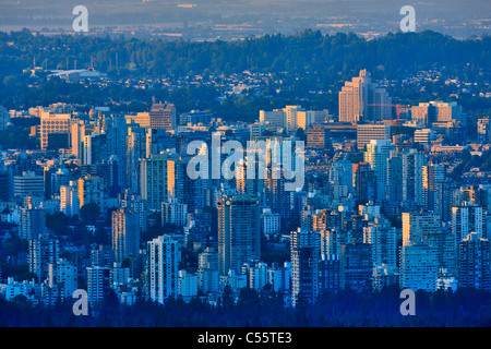 Portrait d'une ville, le parc Stanley, Vancouver, British Columbia, Canada Banque D'Images