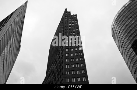 Gratte-ciel à Postdamer Platz, Berlin, Allemagne. Banque D'Images