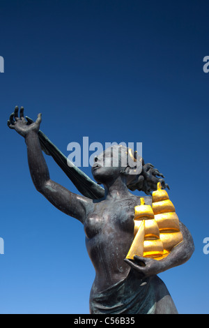 L'esprit de South Shields, statue par Irene Brown, à South Shields, Tyne and Wear Banque D'Images