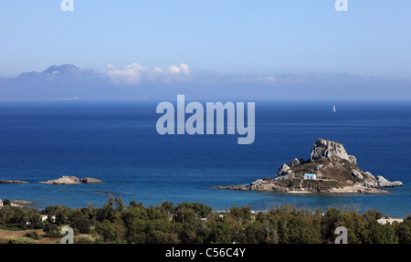 Kefalos village et plage sur l'Île Kos Grèce Banque D'Images