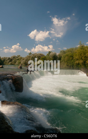 Près de chutes d'eau de Manavgat Antalya,Turquie,Côté Banque D'Images