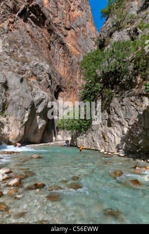 Saklıkent Canyon, situé dans la province de Mugla en Turquie Banque D'Images