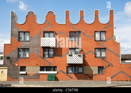 ( Récente ) style néerlandais du logement, de nouvelles, d'Islington, 4Rs Salford-manchester Manchester, Angleterre, RU Banque D'Images