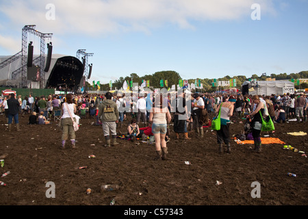 Autre stade Arena au festival de Glastonbury 2011. Banque D'Images