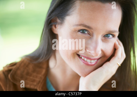 Close up of smiling woman Banque D'Images