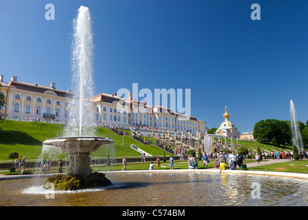 Le Palais de Peterhof, Saint-Pétersbourg, Russie 8 Banque D'Images