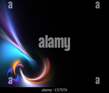 Arrière-plan de turbulences rougeoyant illustration qui fonctionne bien comme arrière-plan. Beaucoup de copyspace pour votre texte. Banque D'Images