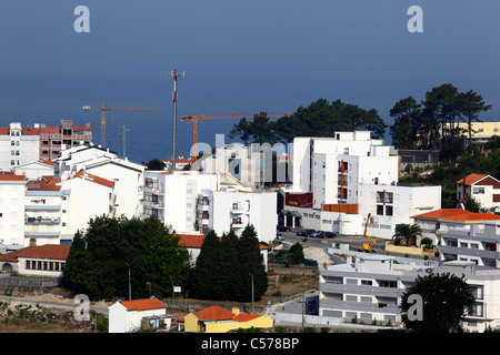 La construction du bâtiment sur la côte, près de Vila Praia de Ancora, nord du Portugal Banque D'Images